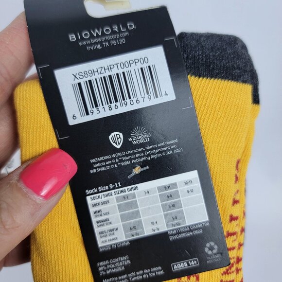 Harry Potter Gryffindor Knee High 2 Pair Pack Nostalgia School Girl Academia - Picture 6 of 6